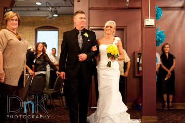 Bride and Father Walking down the isle