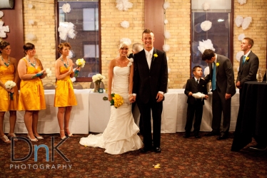 Bride and Groom Excited 