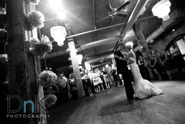 Artistic Black and White First Dance Picture