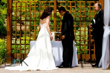 florian gardens wedding ceremony unity candles