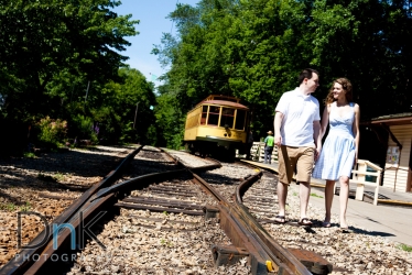 Engagement Pictures Train Tracks