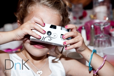 flowergirl taking pictures