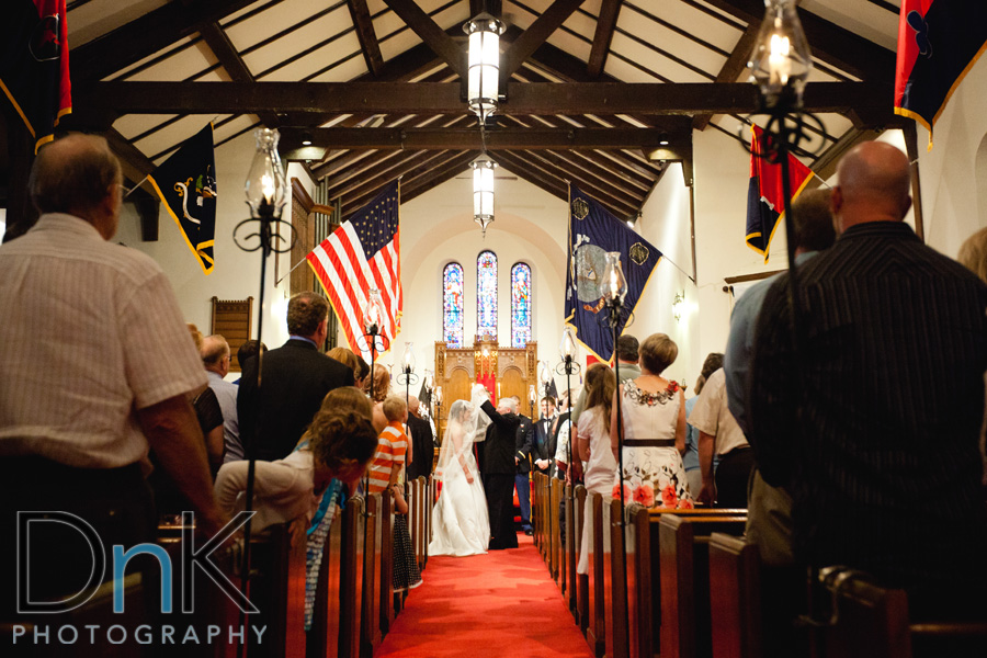 Wedding at Fort Snelling Chapel
