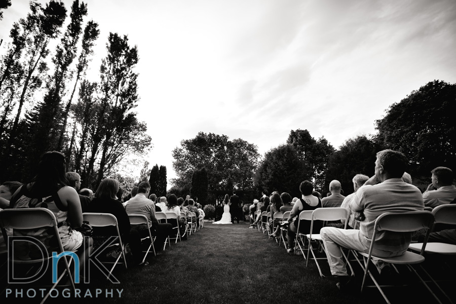 Backyard Wedding Ceremony