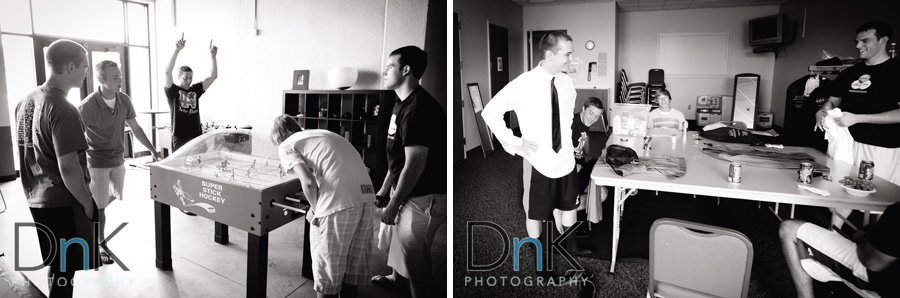 Guys Getting Ready for Wedding