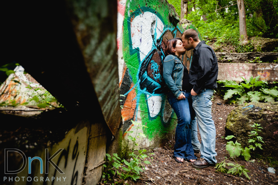 Stone Arch Bridge Engagement Pictures