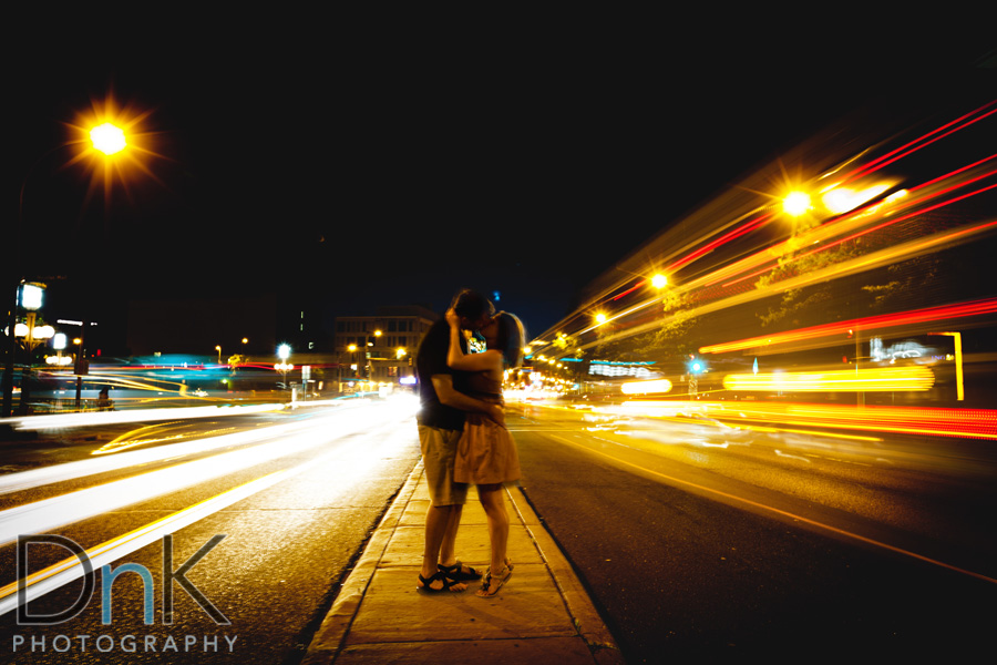 Nighttime Engagement Pictures