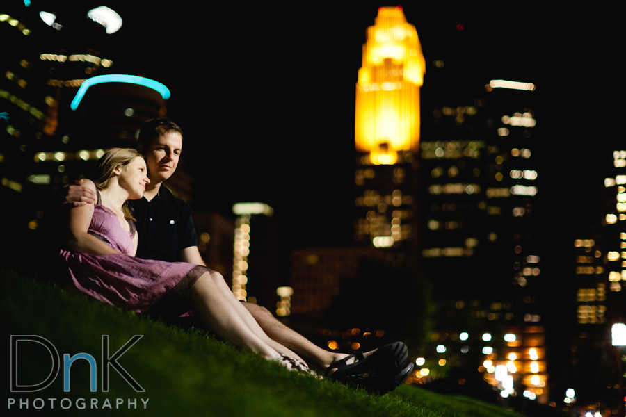 Nighttime Engagement Pictures