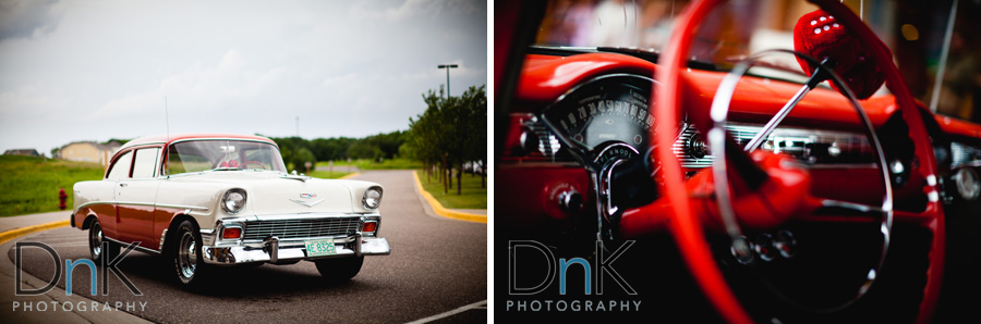 Classic Wedding Getaway Car