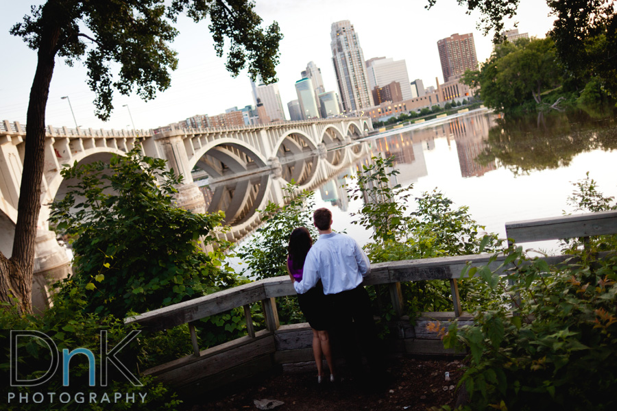 Engagement Pictures Stone Arch Bridge