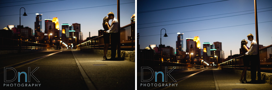 Stone Arch Bridge Engagement Pictures 