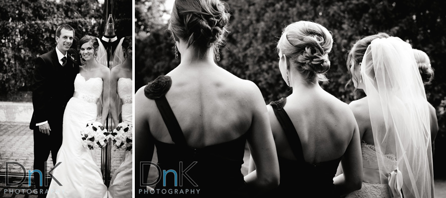 Black and White Wedding Party Pictures