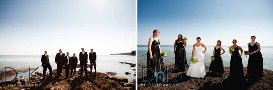 Lake Superior Wedding Party