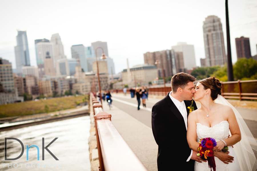 Stone Arch Bridge Wedding Picture