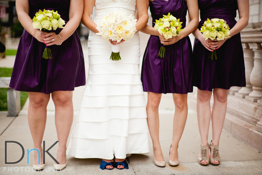 Purple Wedding Party Pictures