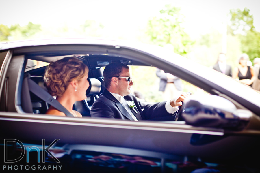 Getaway Car Wedding Picture