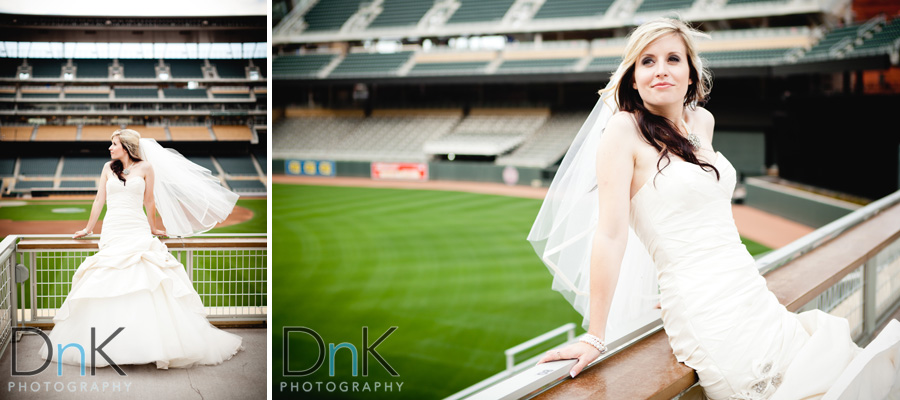 Target Field Bridal Portraits