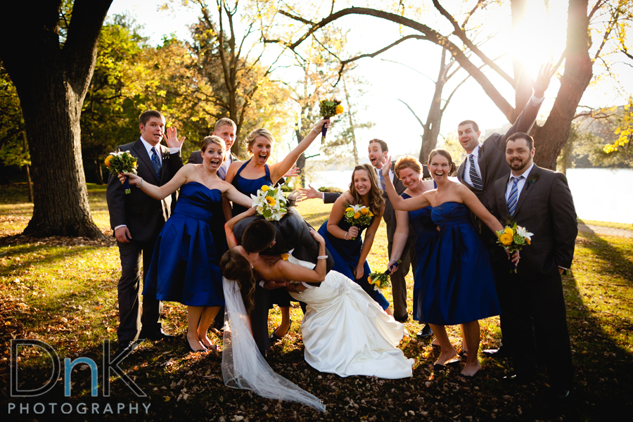 Fun Wedding Party Portraits