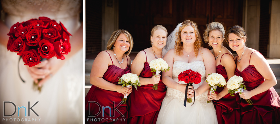 Red White Bridal Portraits