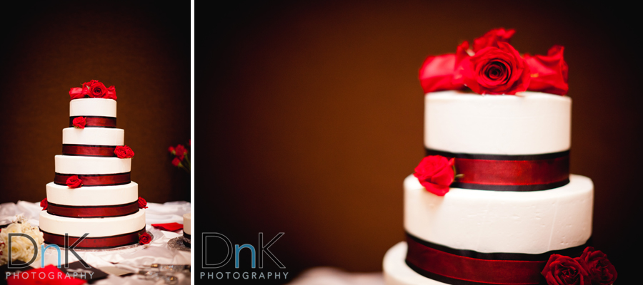 Red Rose Wedding Cake