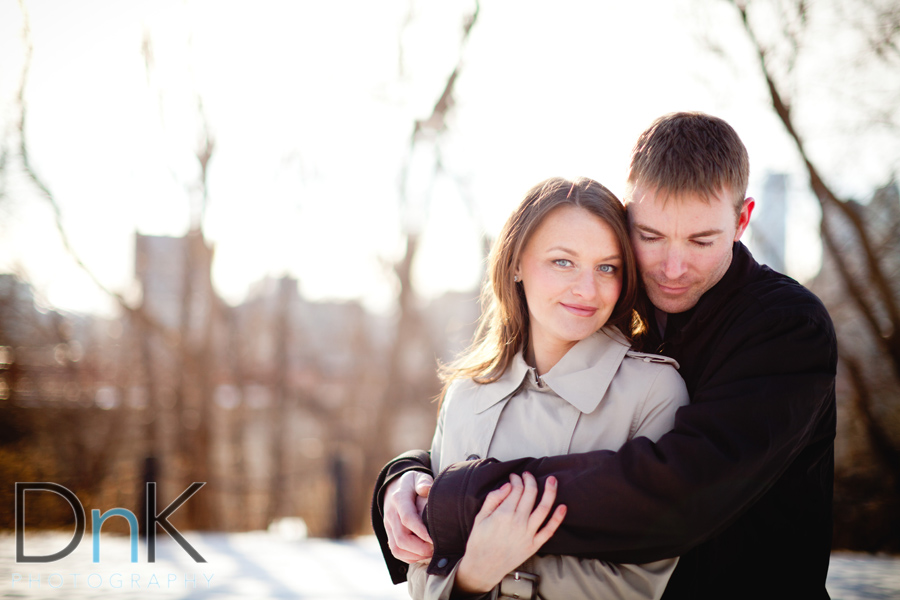 Brian and Kalie’s Winter Engagement Session at the Stone Arch Bridge