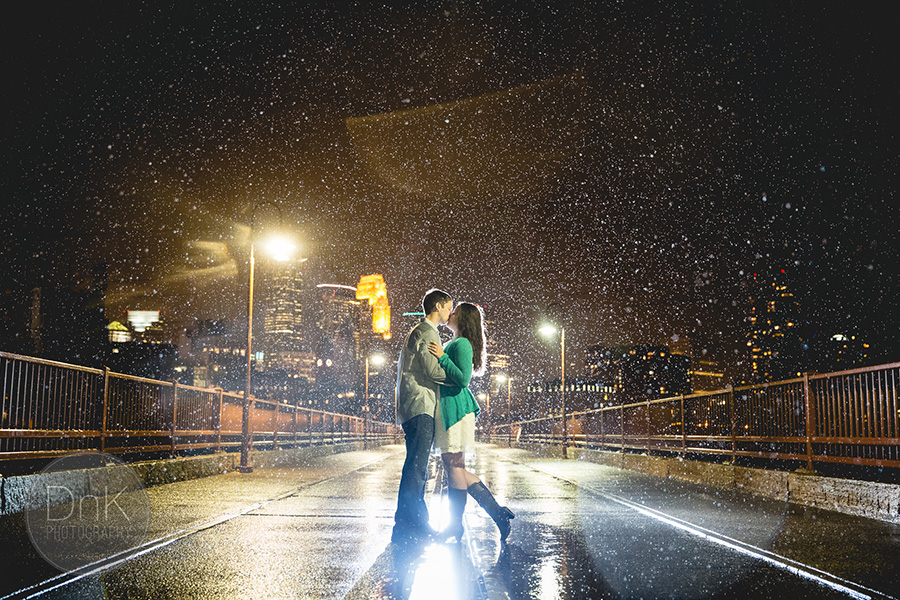 Engagement Picture in the Rain