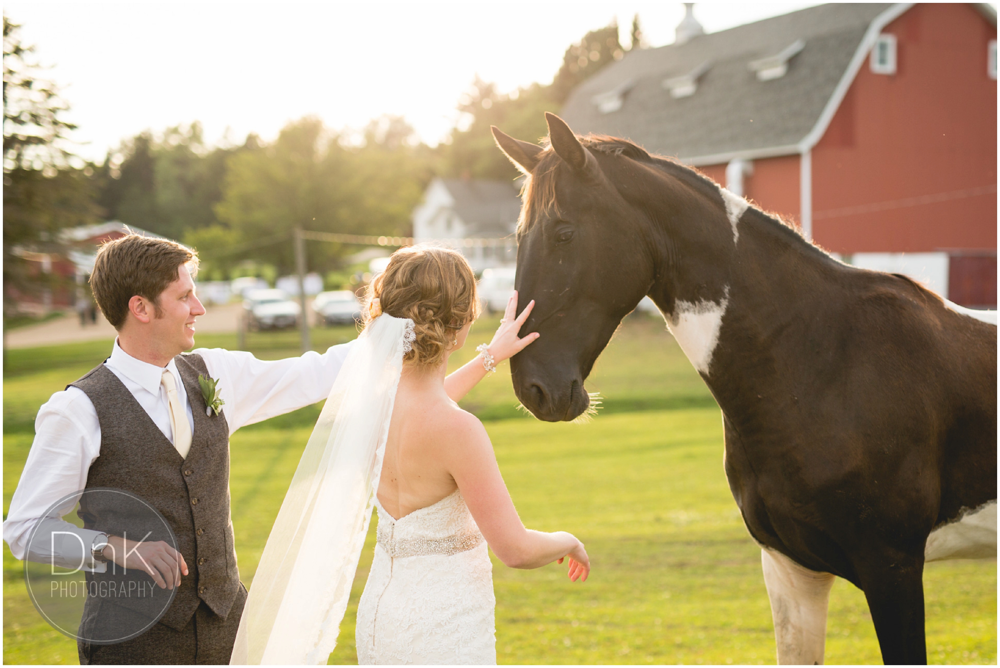 43 - Dellwood Barn Wedding Pictures with a Horse DnK Photography