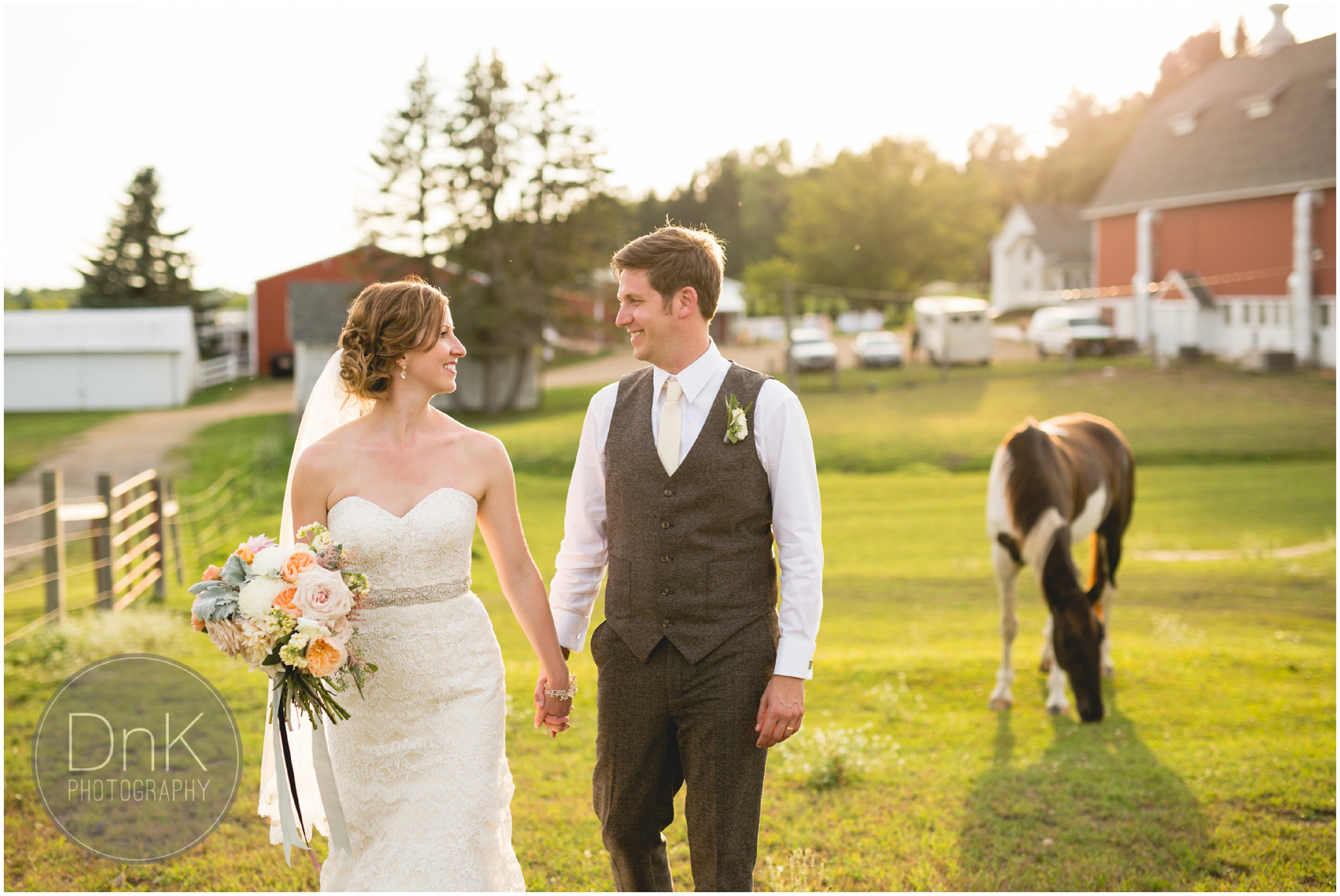 45 - Dellwood Barn Wedding Pictures with a Horse